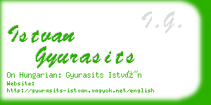 istvan gyurasits business card